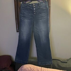 Chic Flare Denim Jeans in Classic Blue